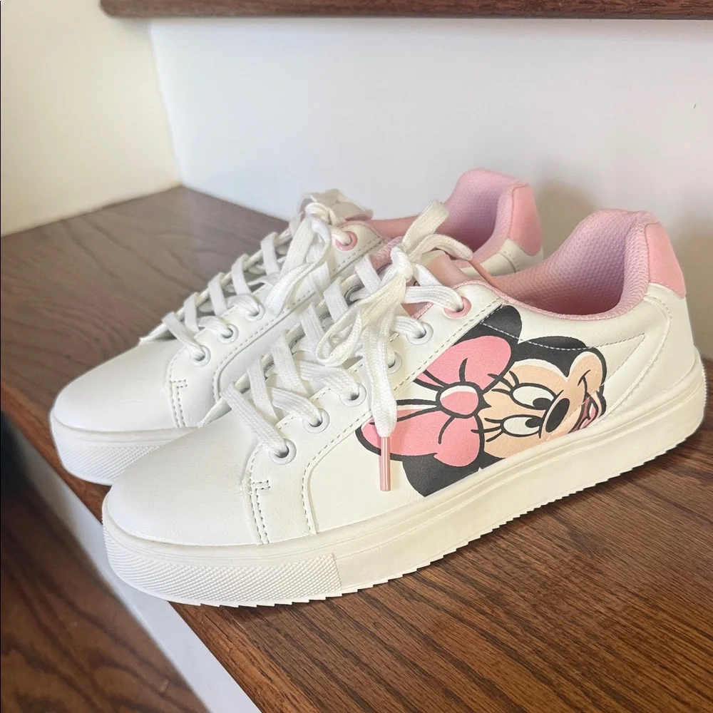 Disney Minnie Mouse White and Pink Sneakers - Picture 3 of 8